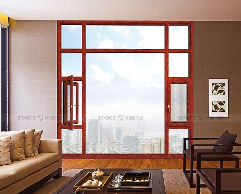 伊盾安全門窗，保護孩子的生命安全，全面提高居家生活質(zhì)量！簡愛堡羅平開窗-ZJ120mm 新櫻桃